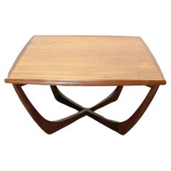 Mid Century Modern Teak G Plan Square Coffee Table Vintage Danish Style