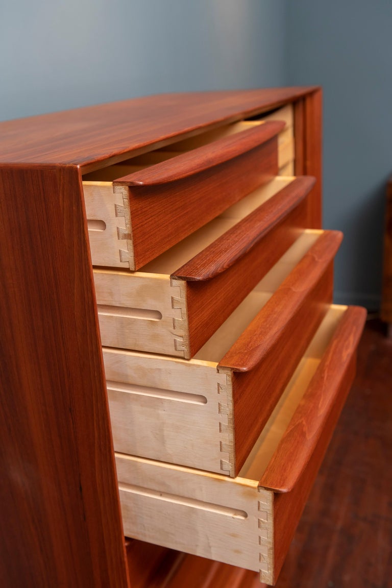 Mid-Century Modern Teak Gentleman's Chest by Falster Mobelfabrik For