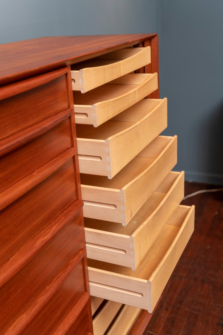 Mid-Century Modern Teak Gentleman's Chest by Falster Mobelfabrik For