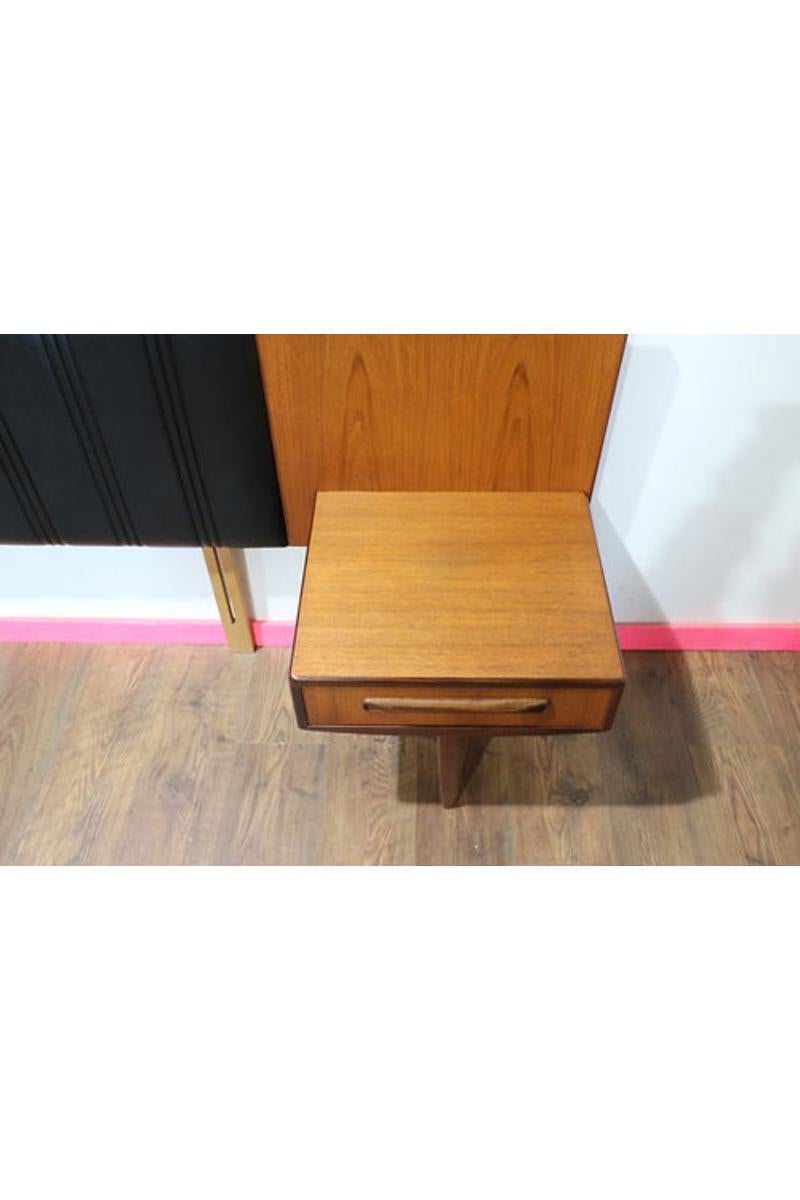 20th Century Mid Century Modern Teak Headboard Bedsides by G Plan Fresco Range