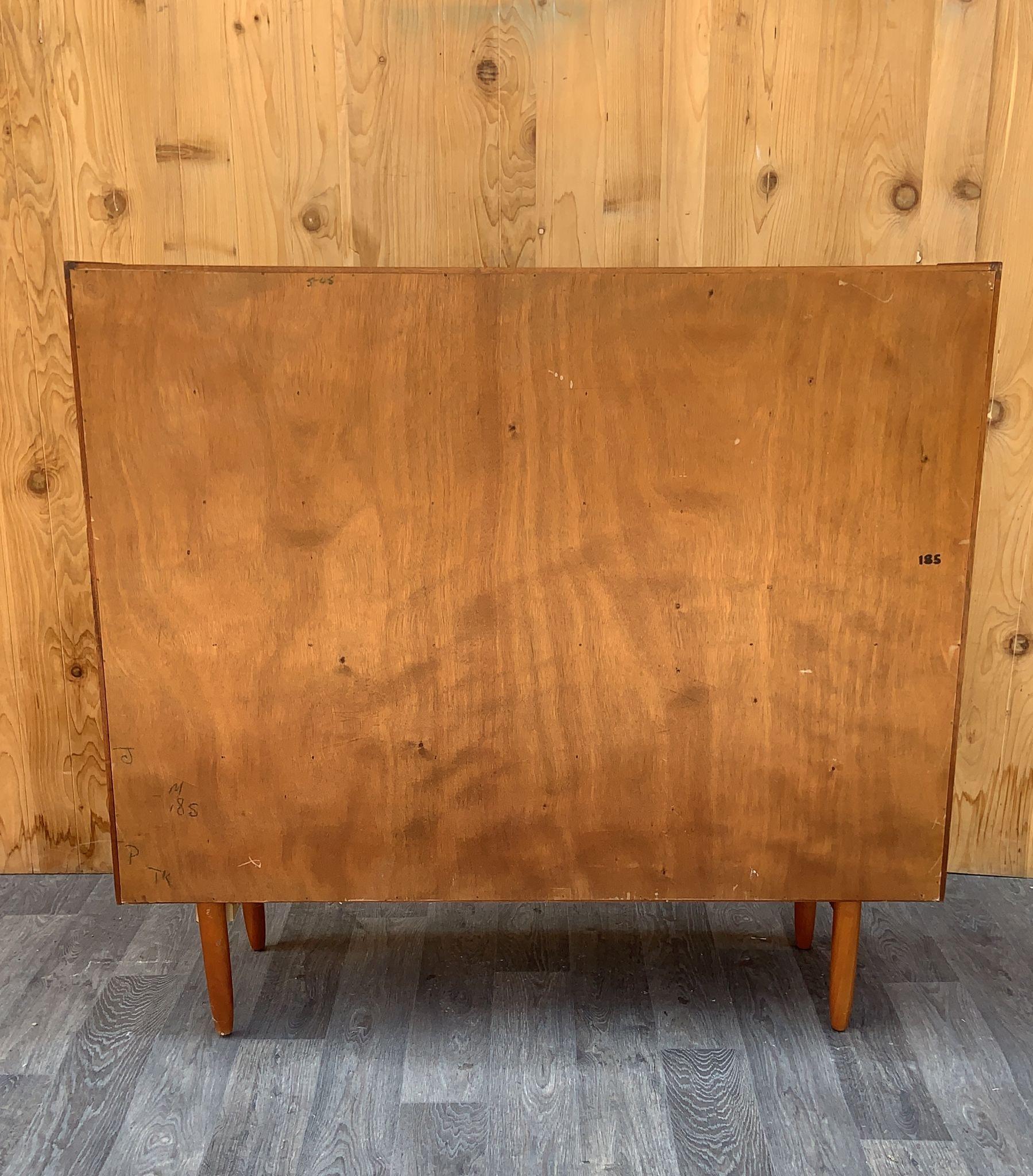 Mid Century Modern Teak Highboard by Jentique  In Good Condition In Chicago, IL