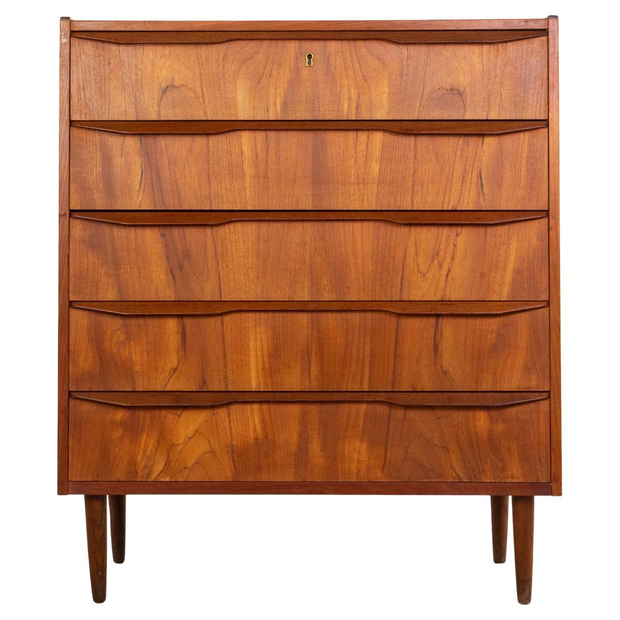 Mid-Century Modern Teak Highboy Dresser