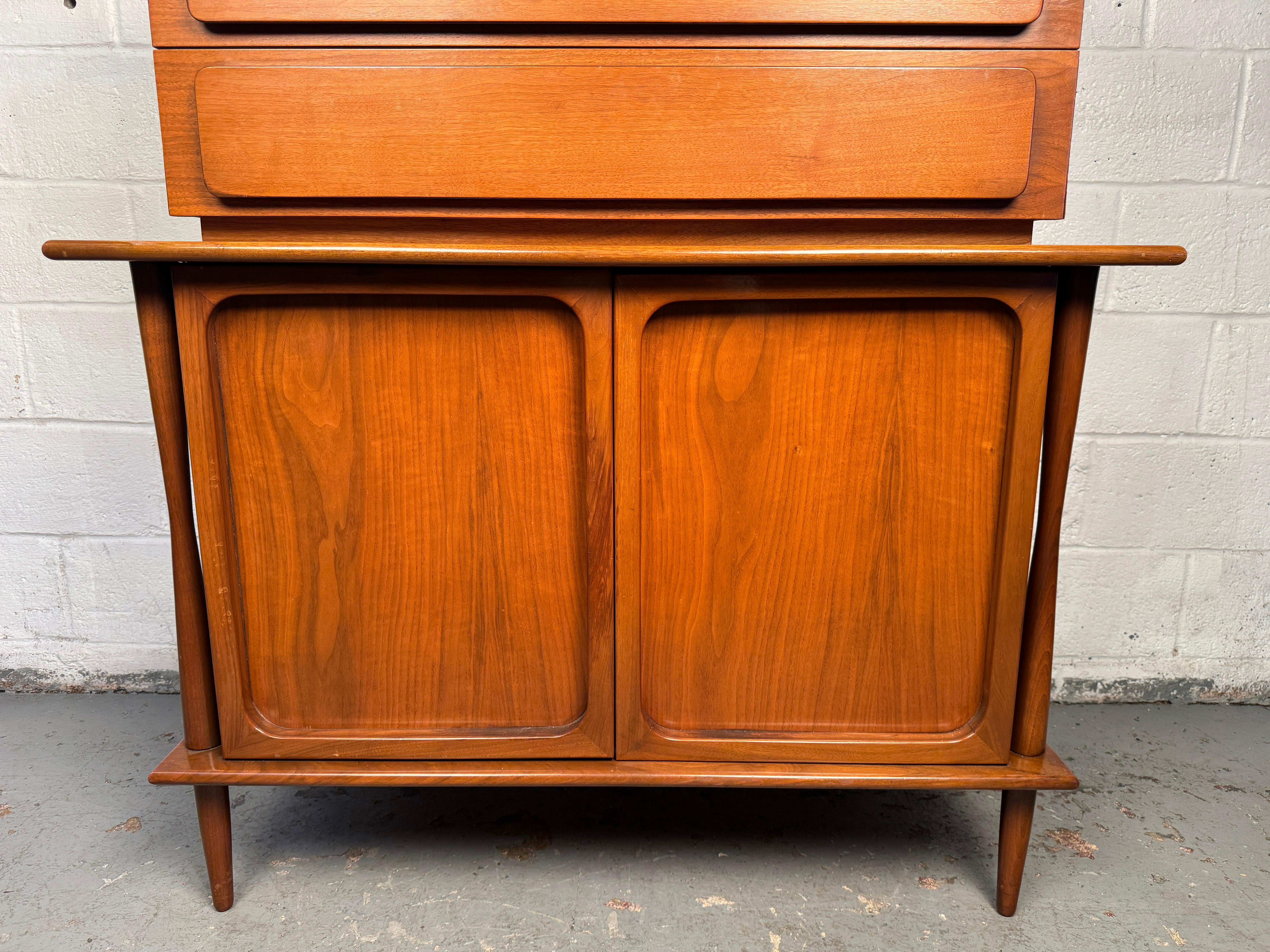 Mid-Century Modern Teak Highboy For Sale 5