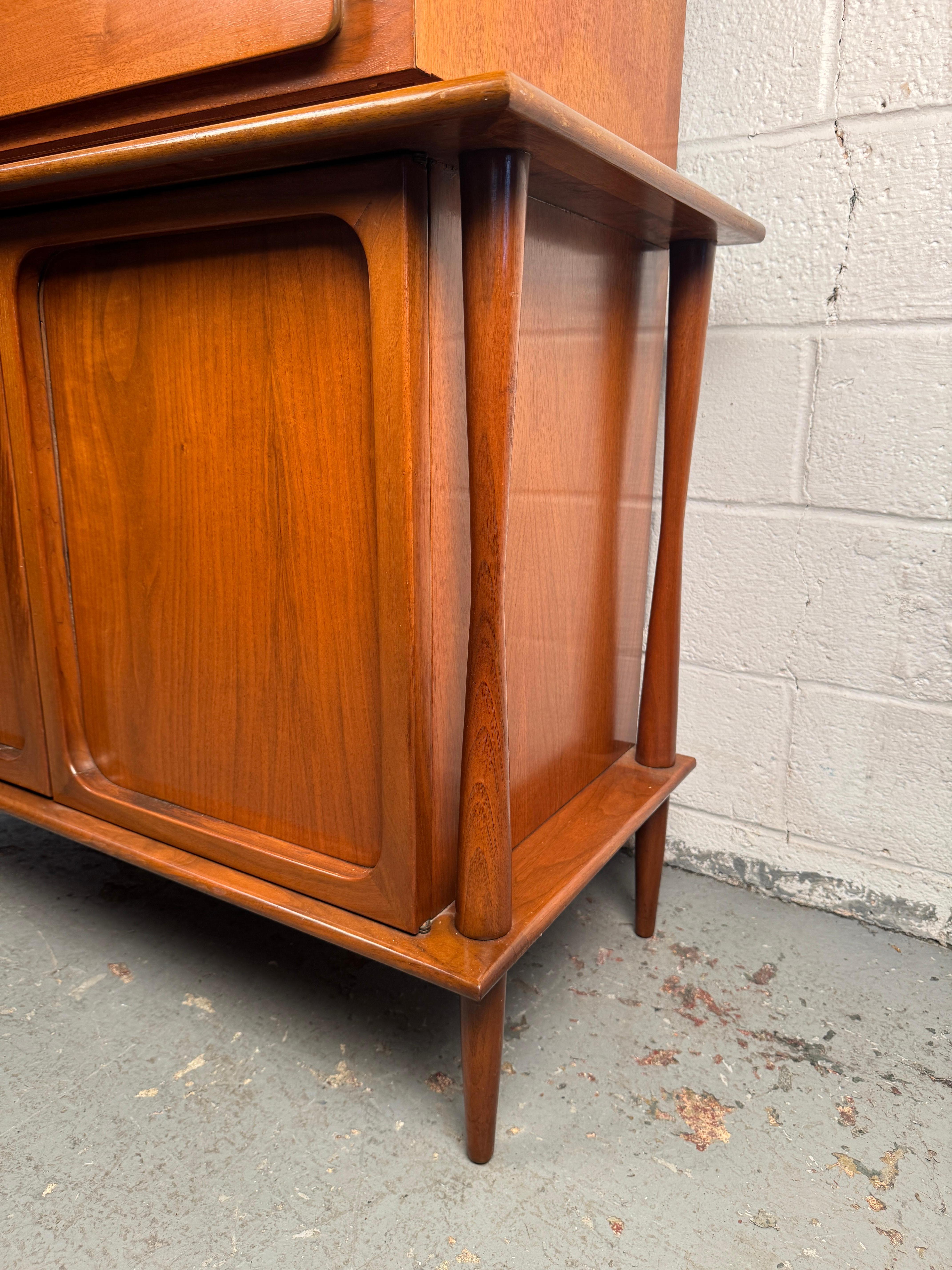 Mid-Century Modern Teak Highboy For Sale 12