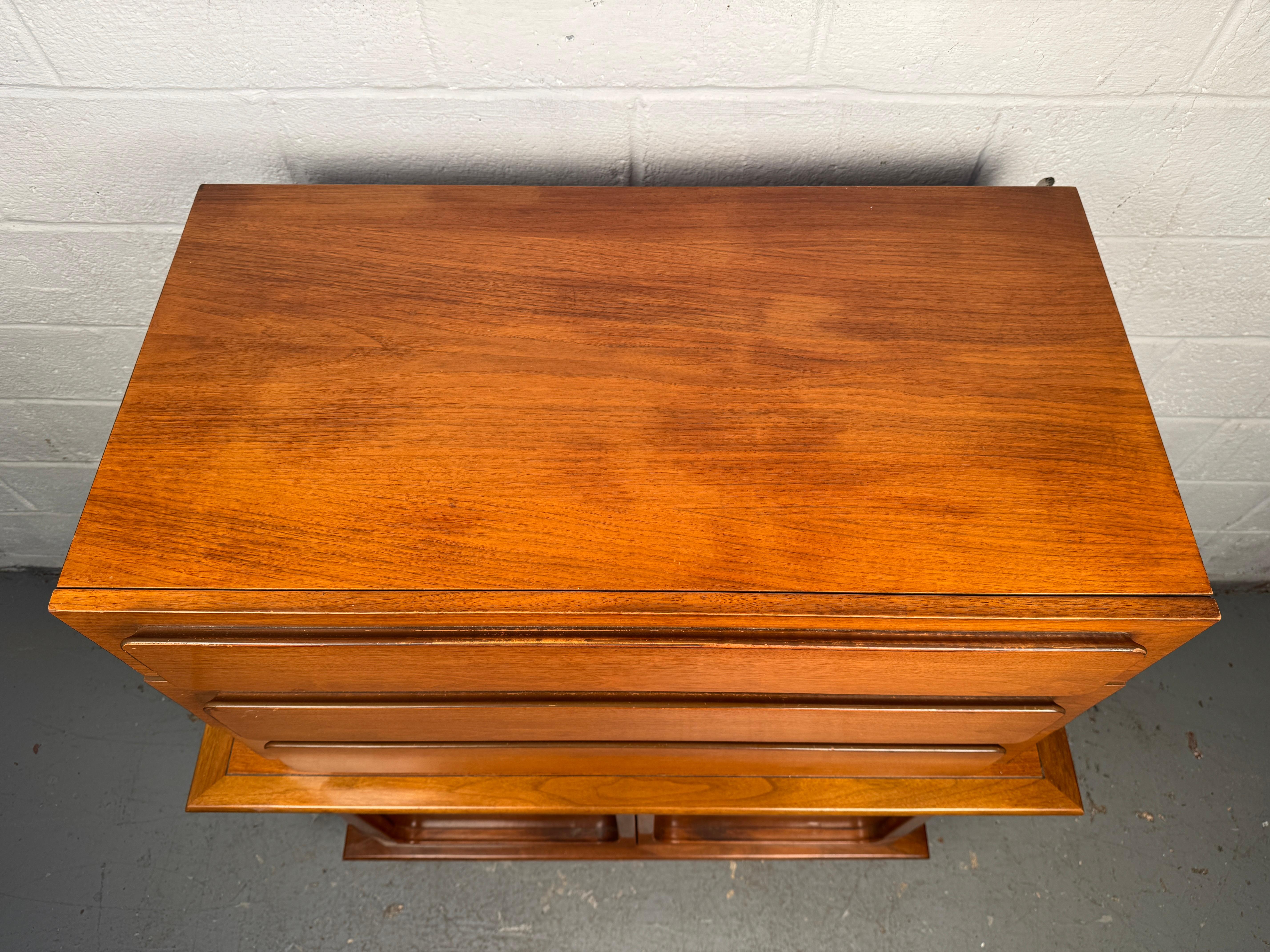 Mid-Century Modern Teak Highboy For Sale 1