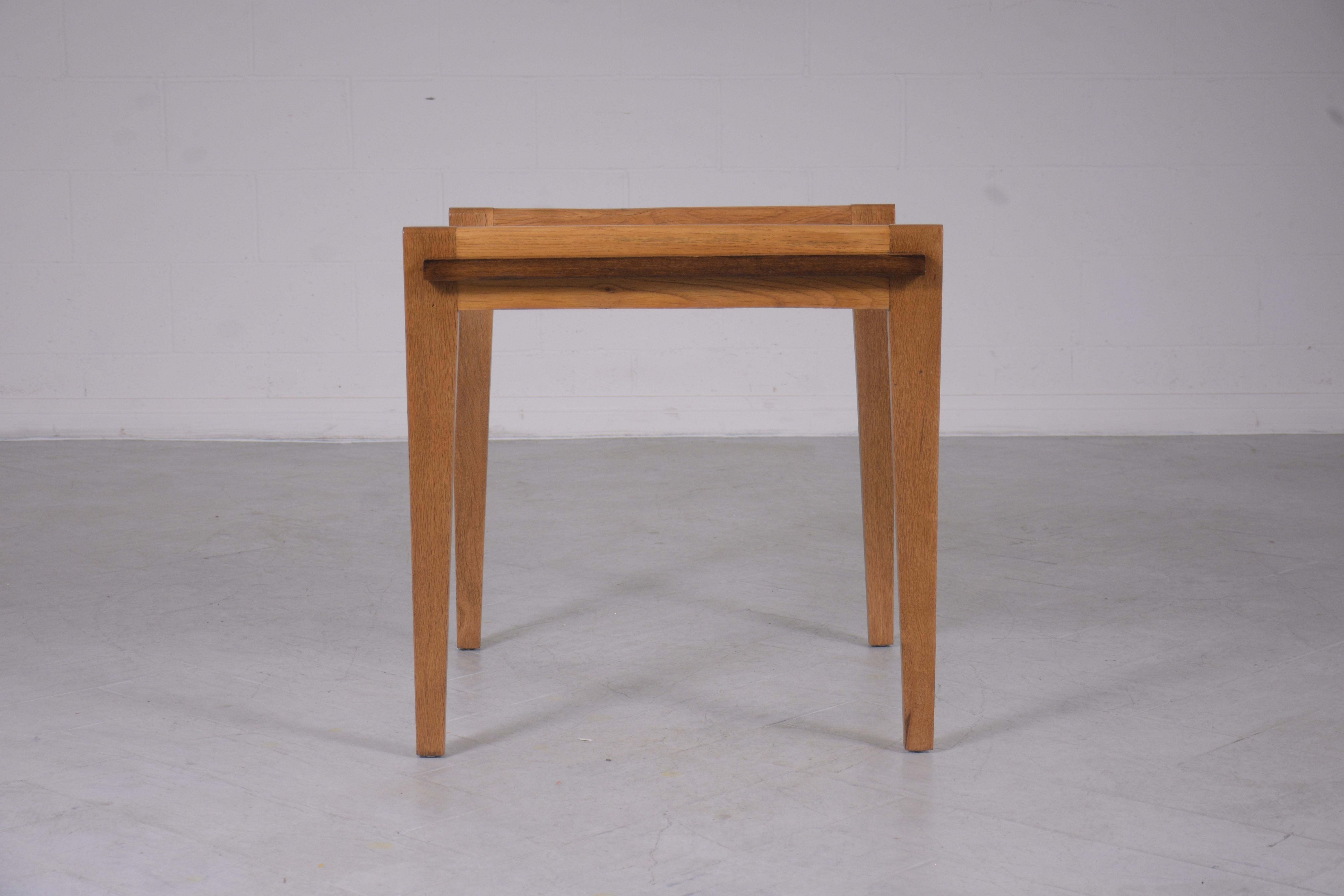 Mid-20th Century Vintage Mid-Century Handcrafted End Table For Sale
