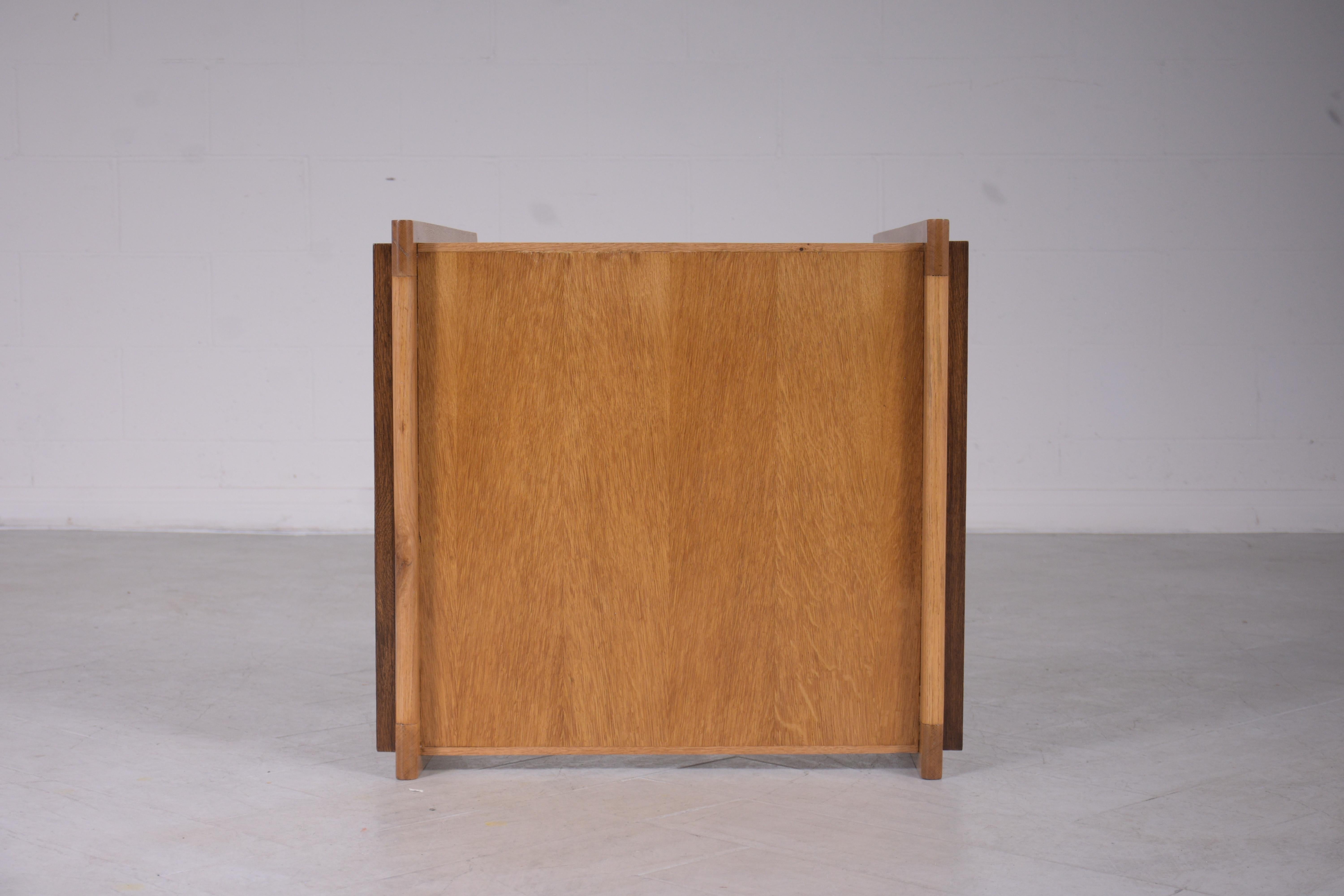 Lacquer Vintage Mid-Century Handcrafted End Table For Sale