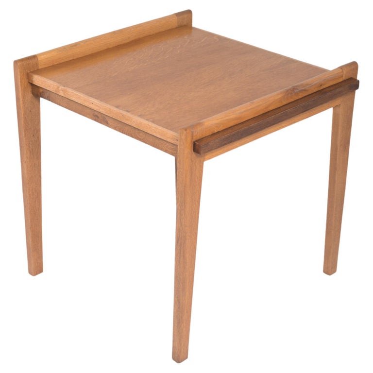 Vintage MidCentury Handcrafted End Table For Sale at 1stDibs