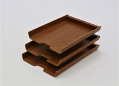 Mid-Century Modern Teak Letter Tray, by Martin Aberg for Servex, 1960s