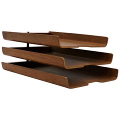 Mid-Century Modern Teak Letter Tray, by Martin Aberg for Servex, 1960s