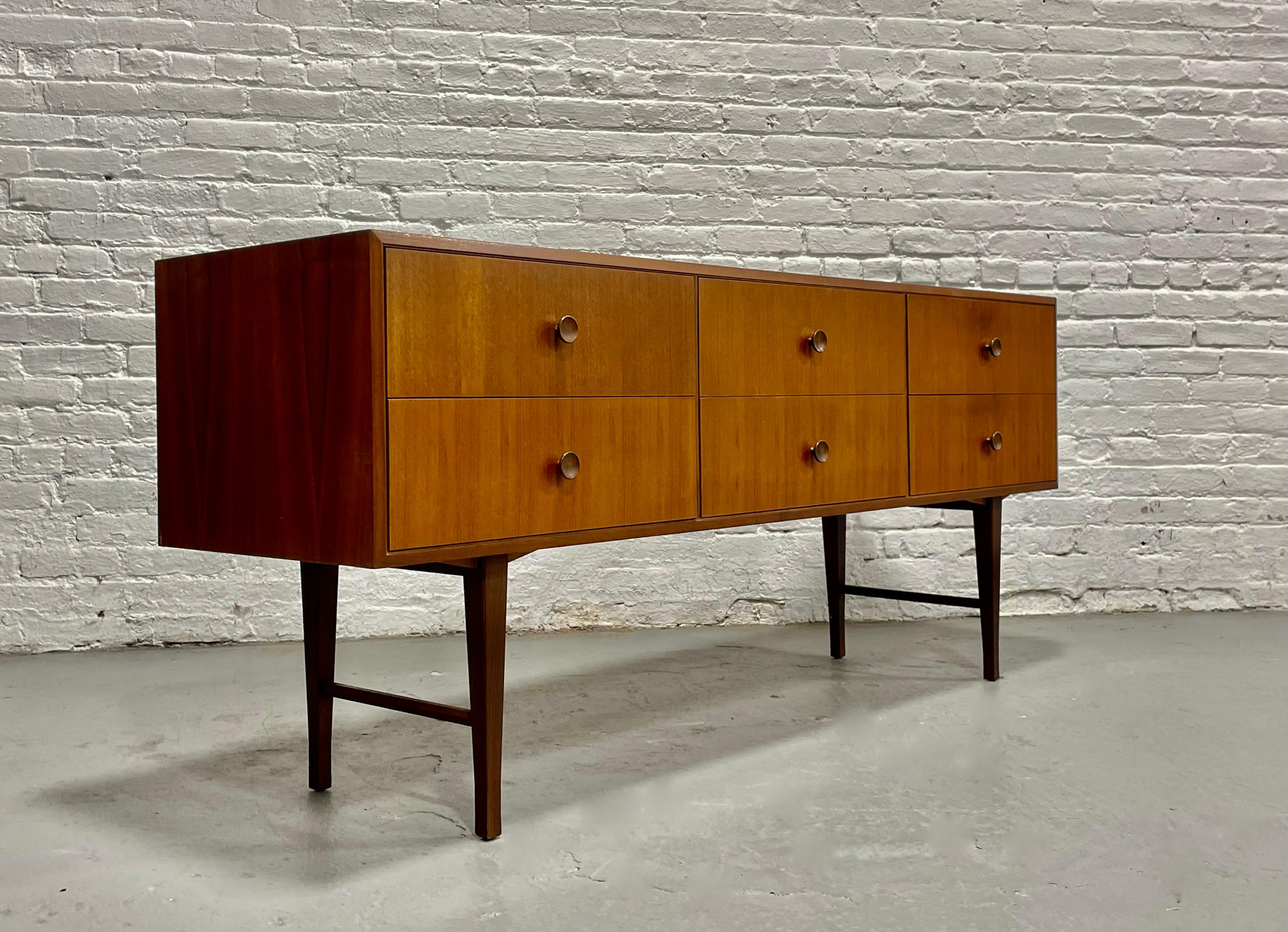 Mid-Century Modern Mid Century Modern Teak Long Dresser / Sideboard, Made in Denmark. c. 1960's For Sale
