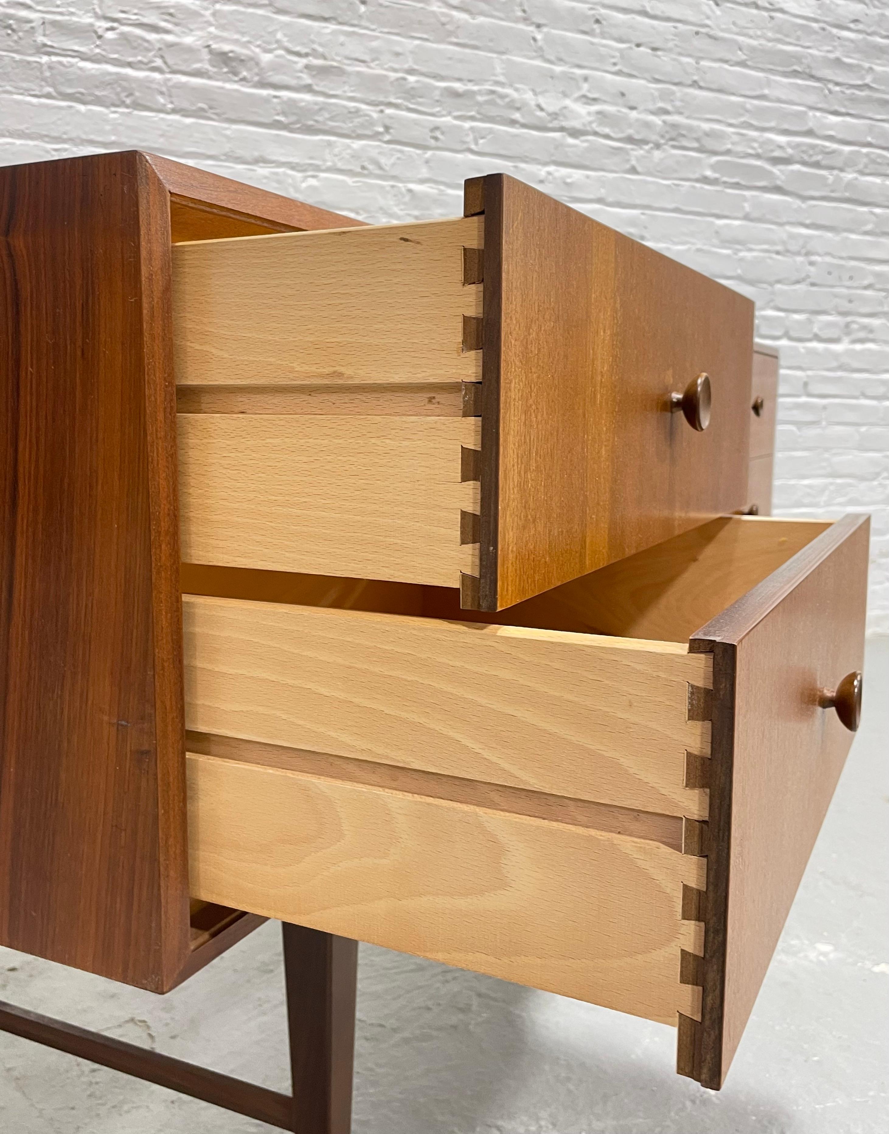 Mid Century Modern Teak Long Dresser / Sideboard, Made in Denmark. c. 1960's For Sale 2