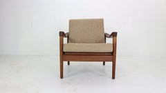 Mid-Century Modern Teak Lounge Armchair by De Ster, 1960's Netherlands