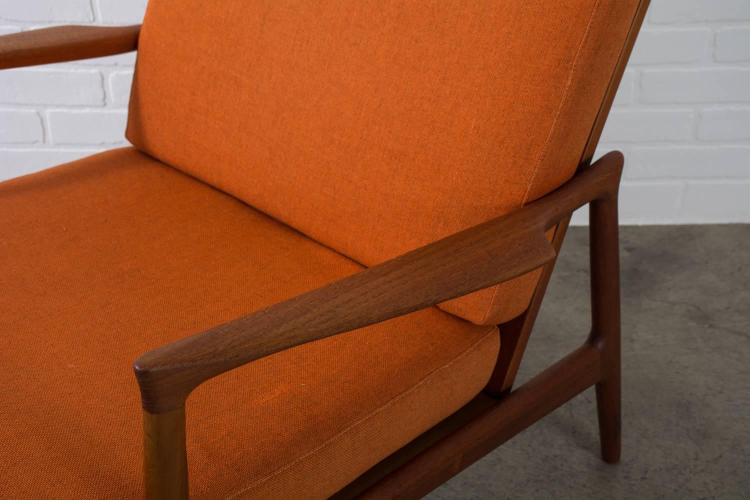 Mid-Century Modern Teak Lounge Chair by Ib Kofod Larsen, Denmark, 1960s For Sale 1
