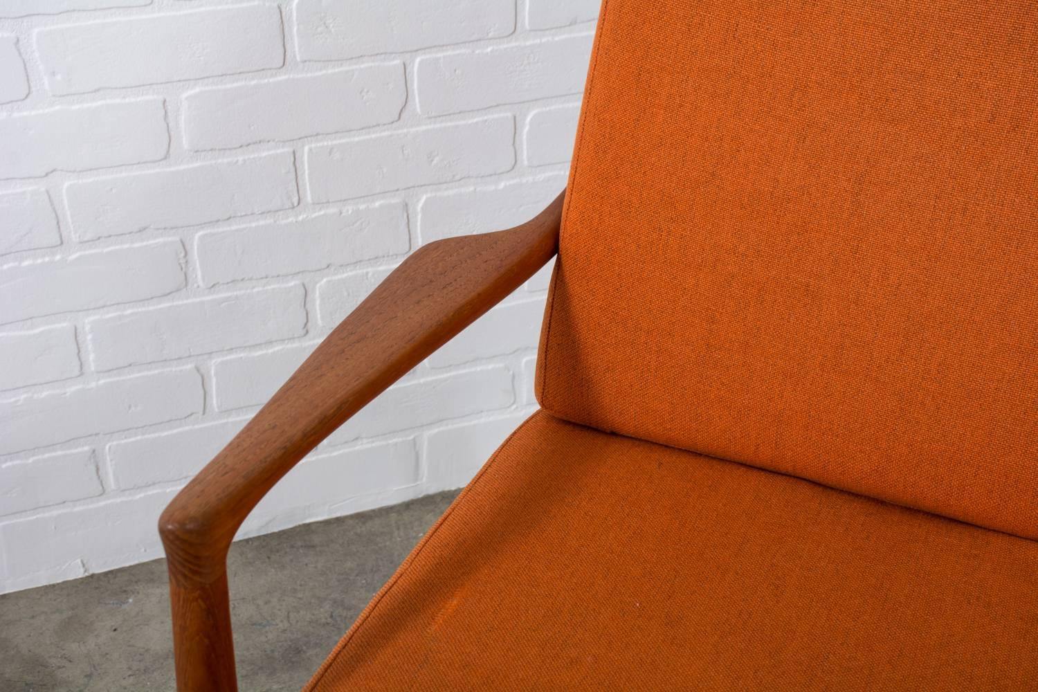 Mid-Century Modern Teak Lounge Chair by Ib Kofod Larsen, Denmark, 1960s For Sale 2