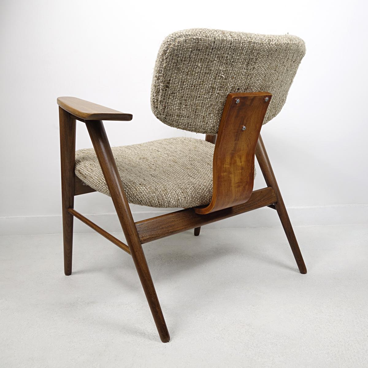 Fauteuil de salon en teck de style mi-siècle moderne FT14 de Cees Braakman pour Pastoe Bon état - En vente à Doornspijk, NL