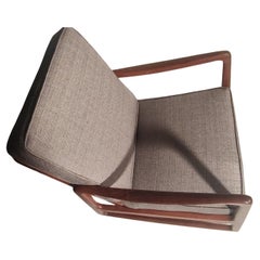 Moderner Teakholz-Loungesessel und Schaukelstuhl-Set aus der Mitte des Jahrhunderts von John Stuart