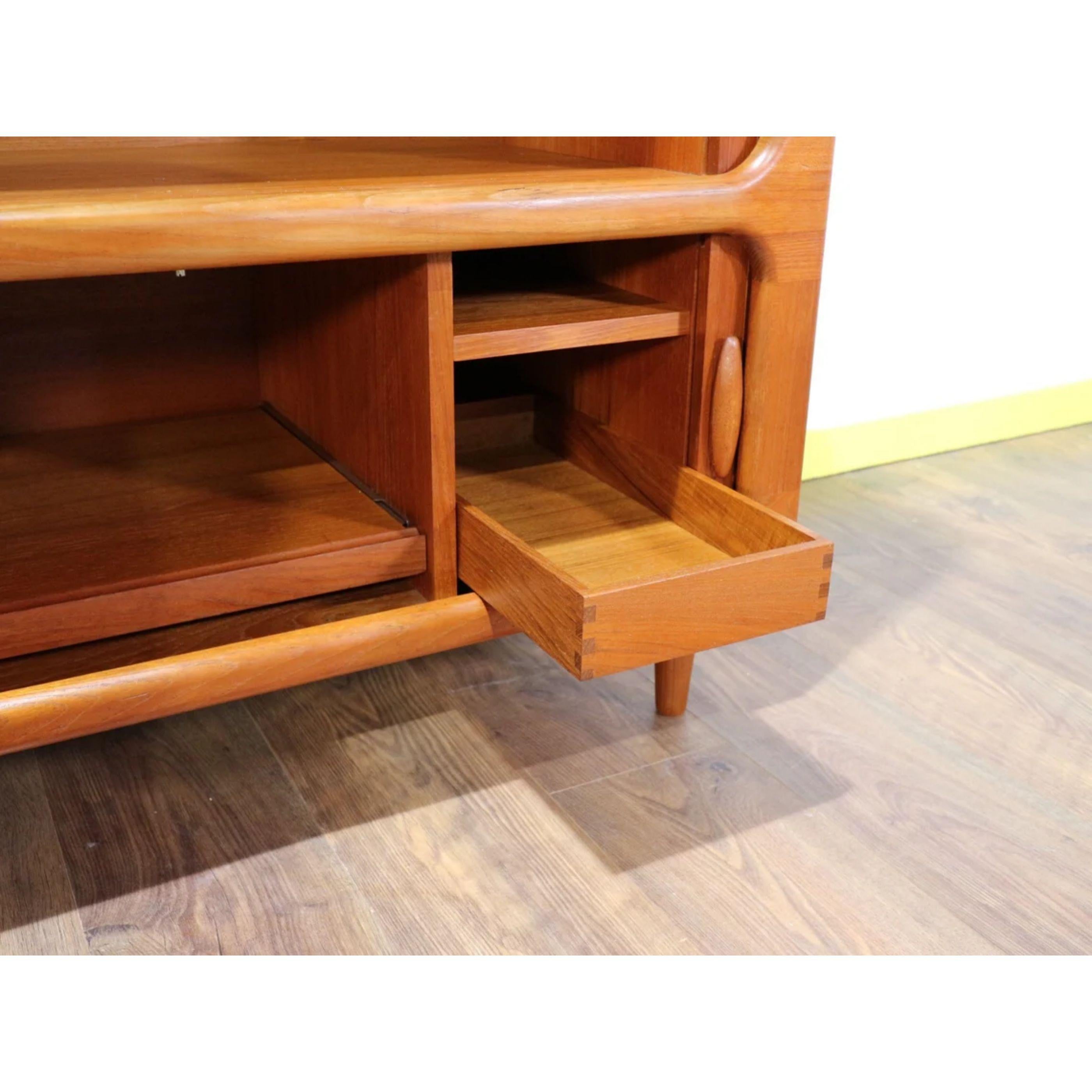 20th Century Mid-Century Modern Teak Media Record Tv Drinks Cabinet by Dyrlund Danish