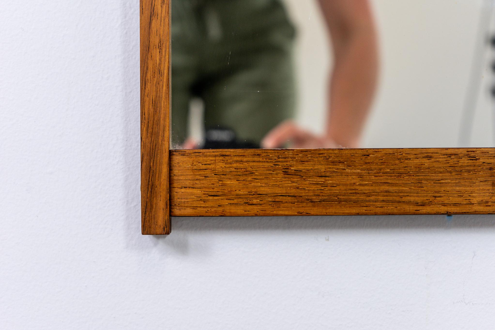 Scandinavian Modern Mid-Century Modern Teak Mirror