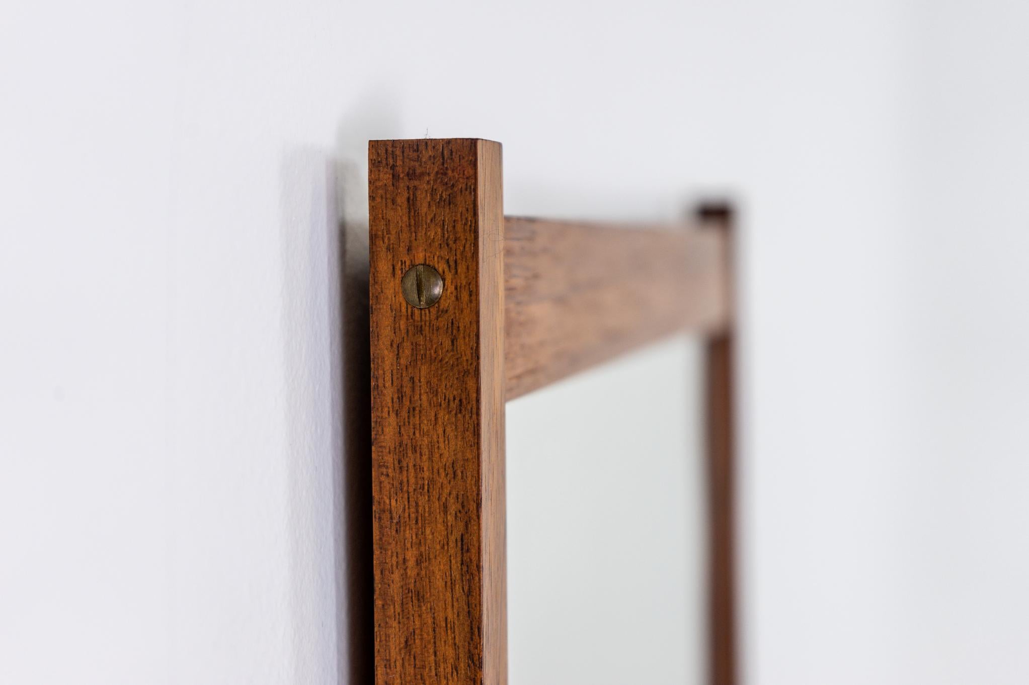 Mid-20th Century Mid-Century Modern Teak Mirror