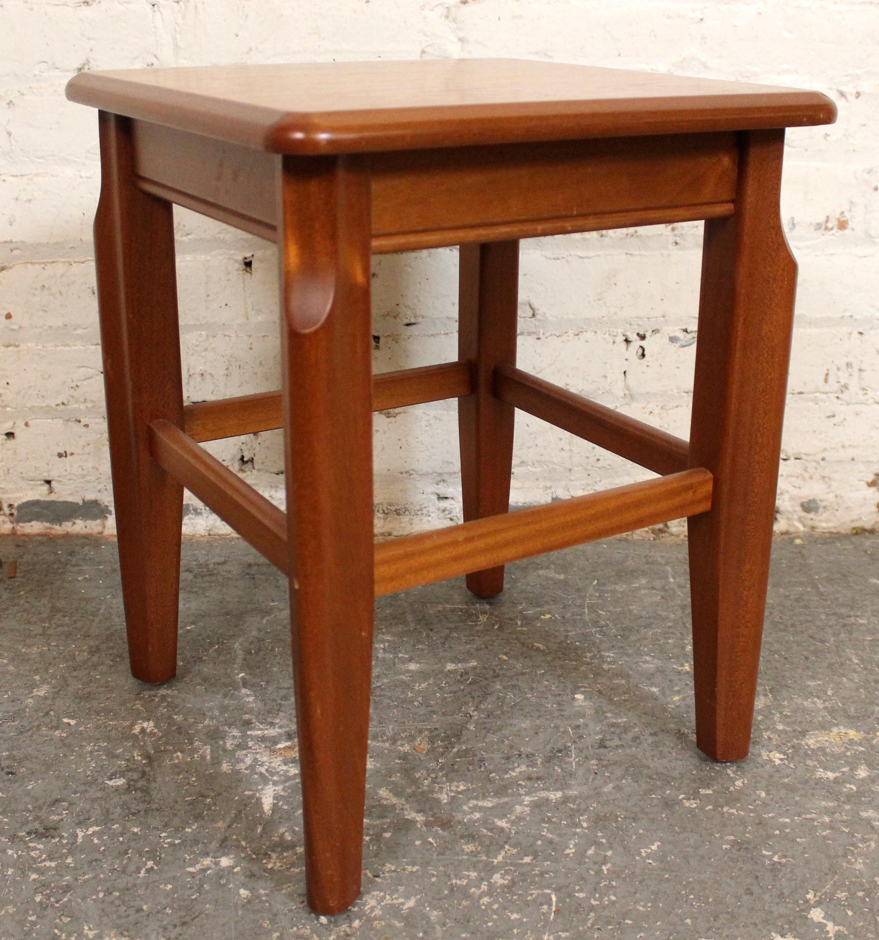 Mid-Century Modern Teak Nesting Tables by Legate For Sale 6