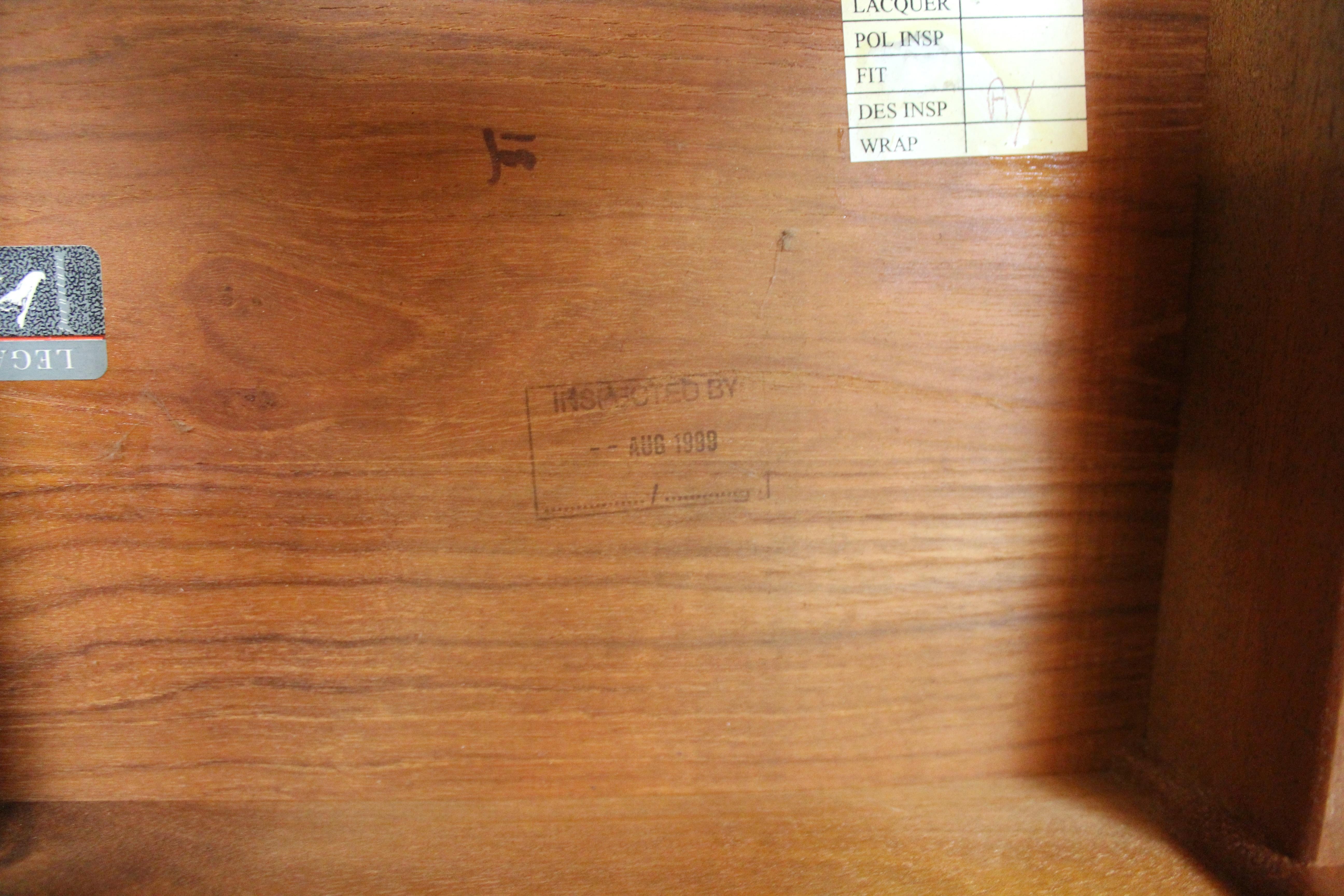 Mid-Century Modern Teak Nesting Tables by Legate For Sale 2