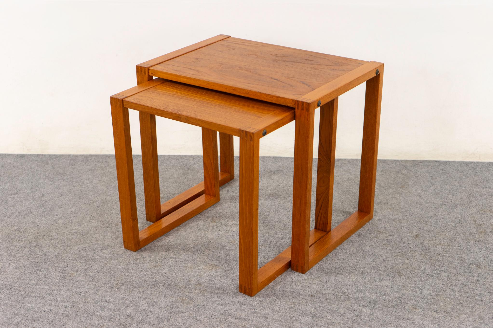 Mid-20th Century Mid-Century Modern Teak Nesting Tables