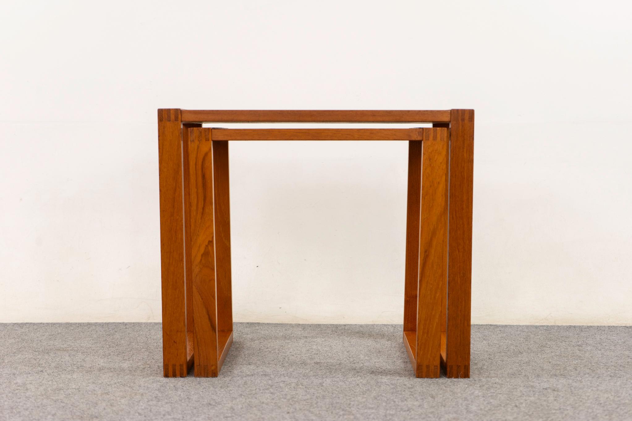 Mid-Century Modern Teak Nesting Tables 2