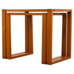 Tavoli da nido in teak moderni di metà secolo