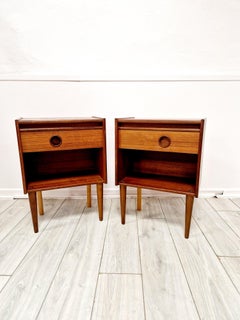 Mid Century Modern Teak Night Stands