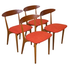 Moderne Esszimmerstühle aus Teak und Eiche von Kurt Østervig für Brande, um 1960