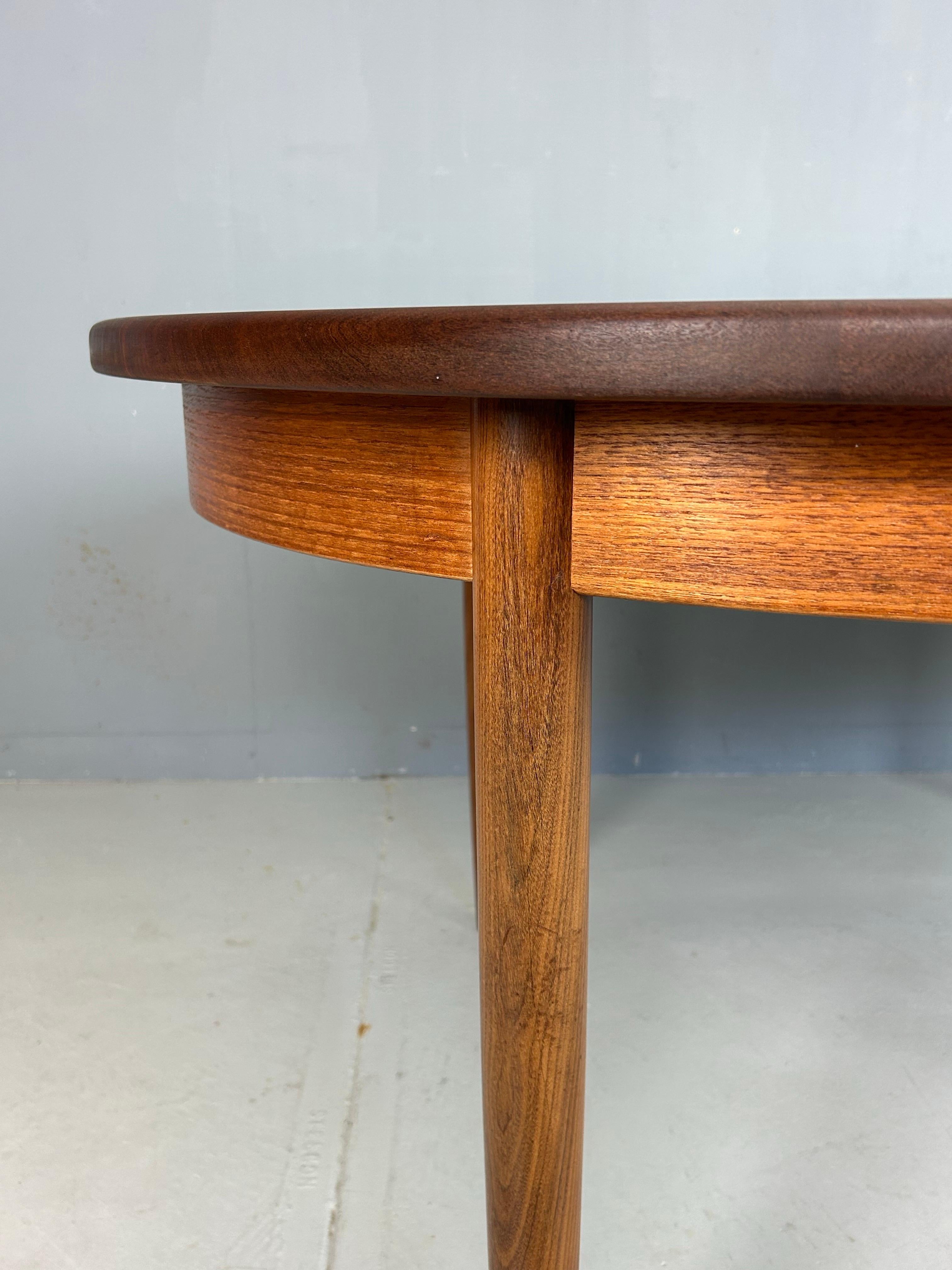 Mid-Century Modern Mid- Century Modern Teak OvalExtendable Dinning Table By G Plan, 1960's For Sale