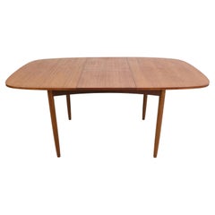 Vintage Mid- Century Modern Teak OvalExtendable Dinning Table By G Plan, 1960's