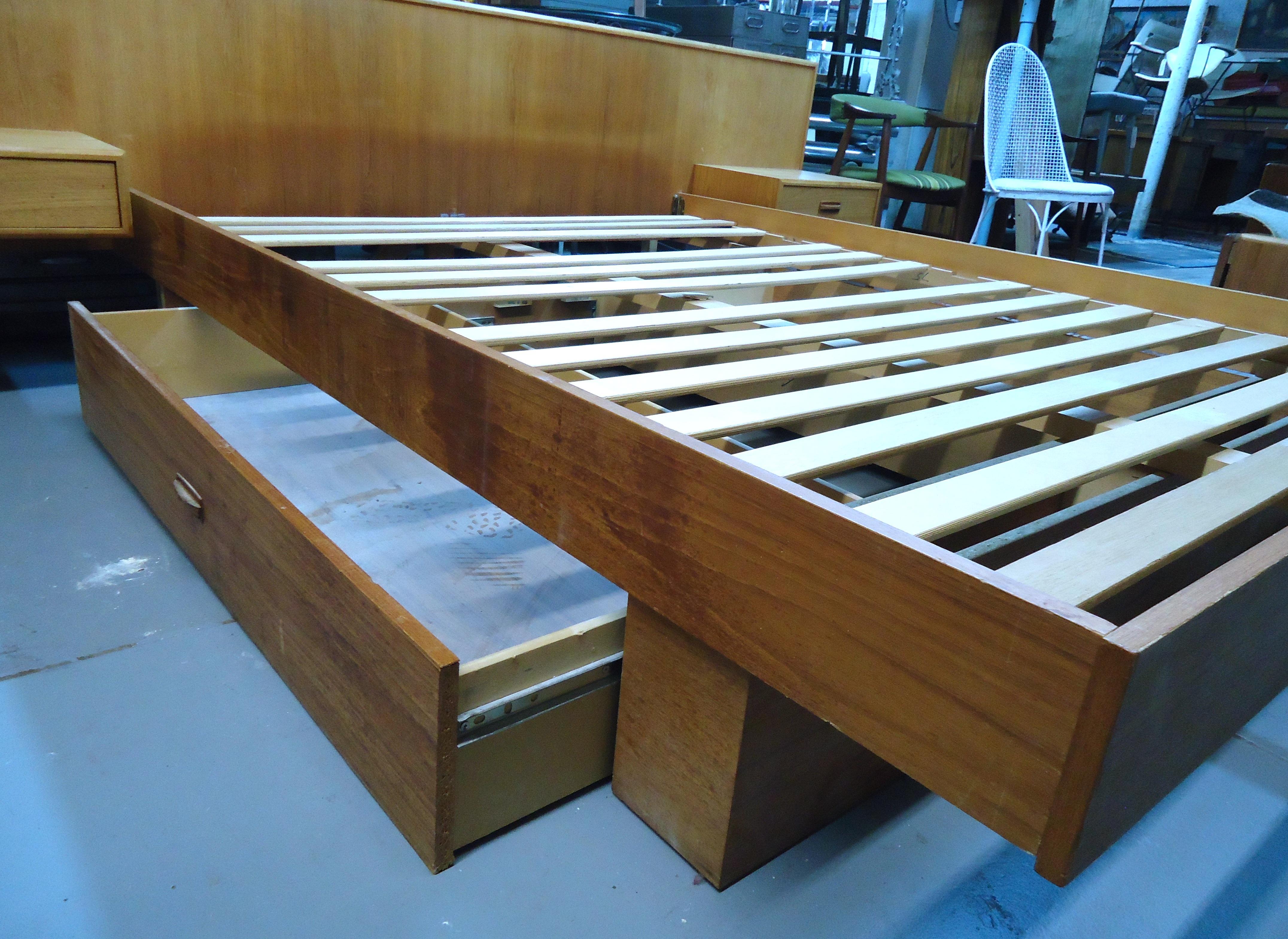 queen size platform bed frame