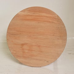 Mid-Century Modern Teak Round Side Table After McGuire San Francisco