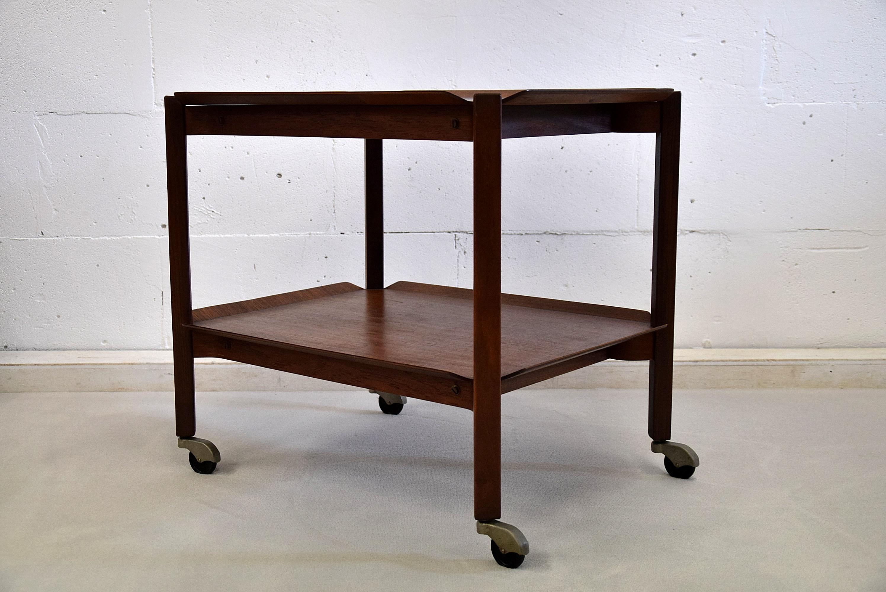 Mid Century Modern Teak Serving Trolley 2