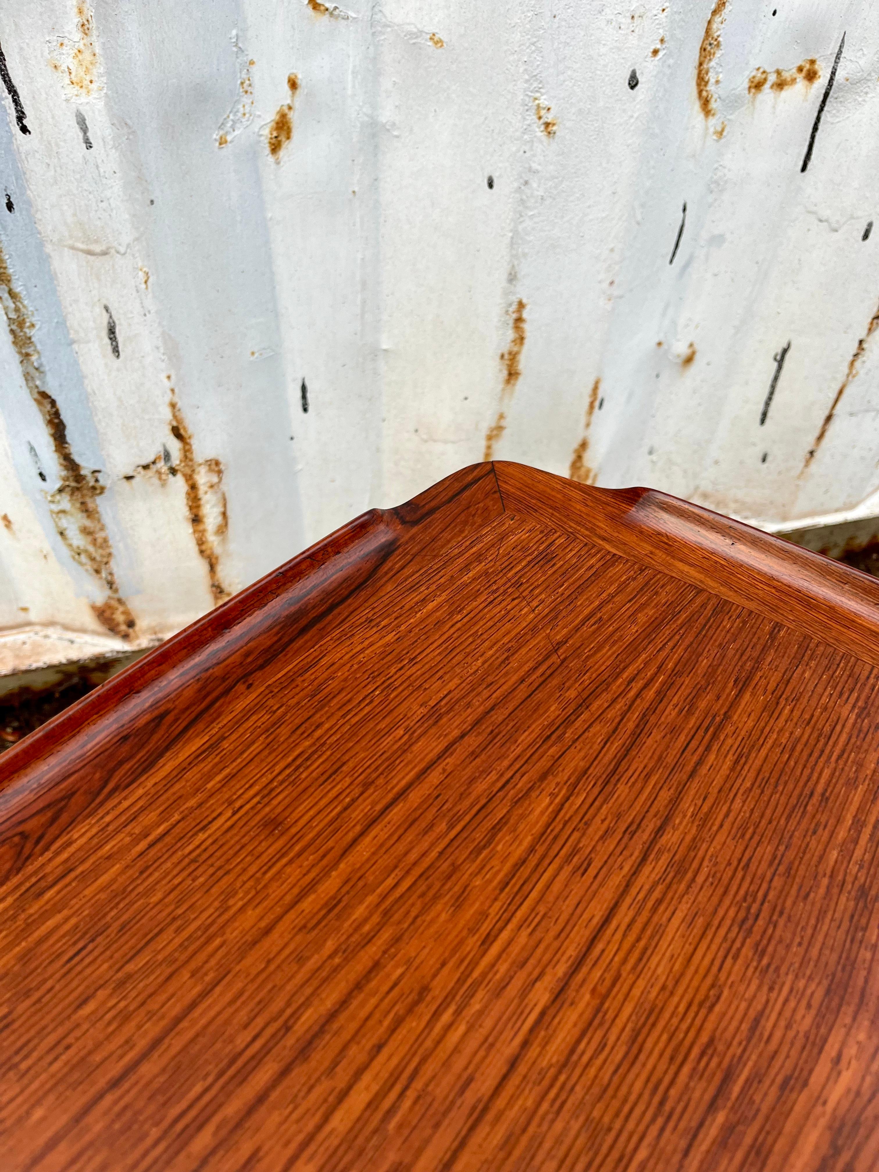 Mid Century Modern Teak Side Table by Poul Jensen for Selig, Denmark. C 1960s 4