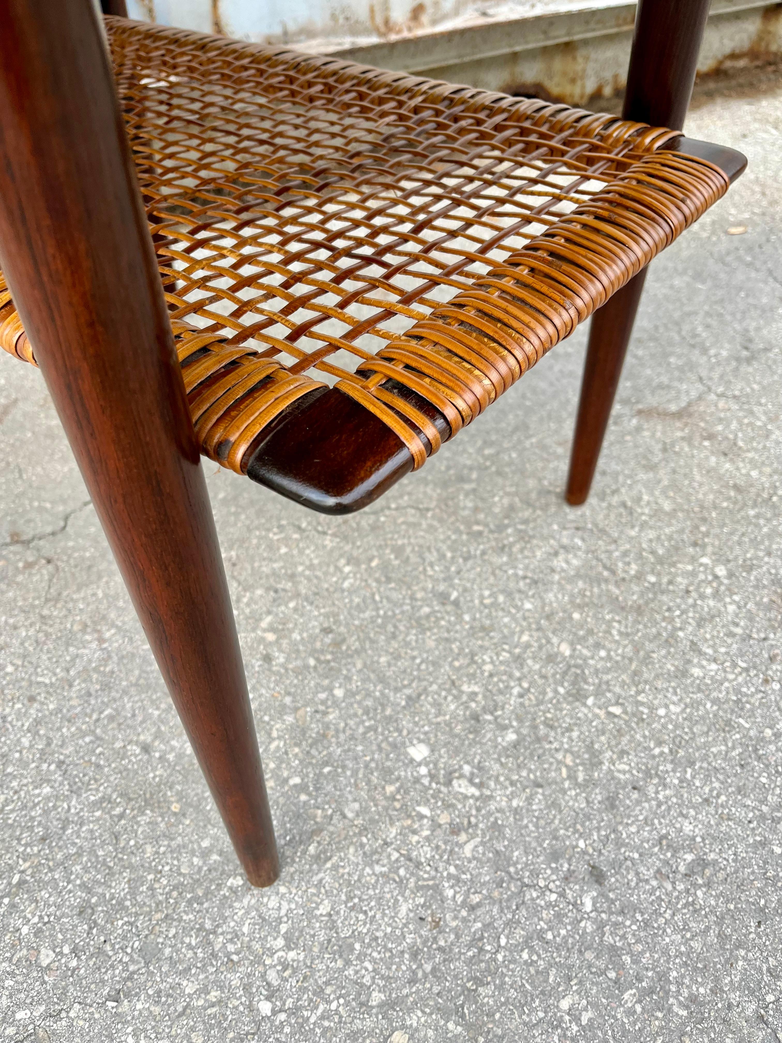 Mid Century Modern Teak Side Table by Poul Jensen for Selig, Denmark. C 1960s 10