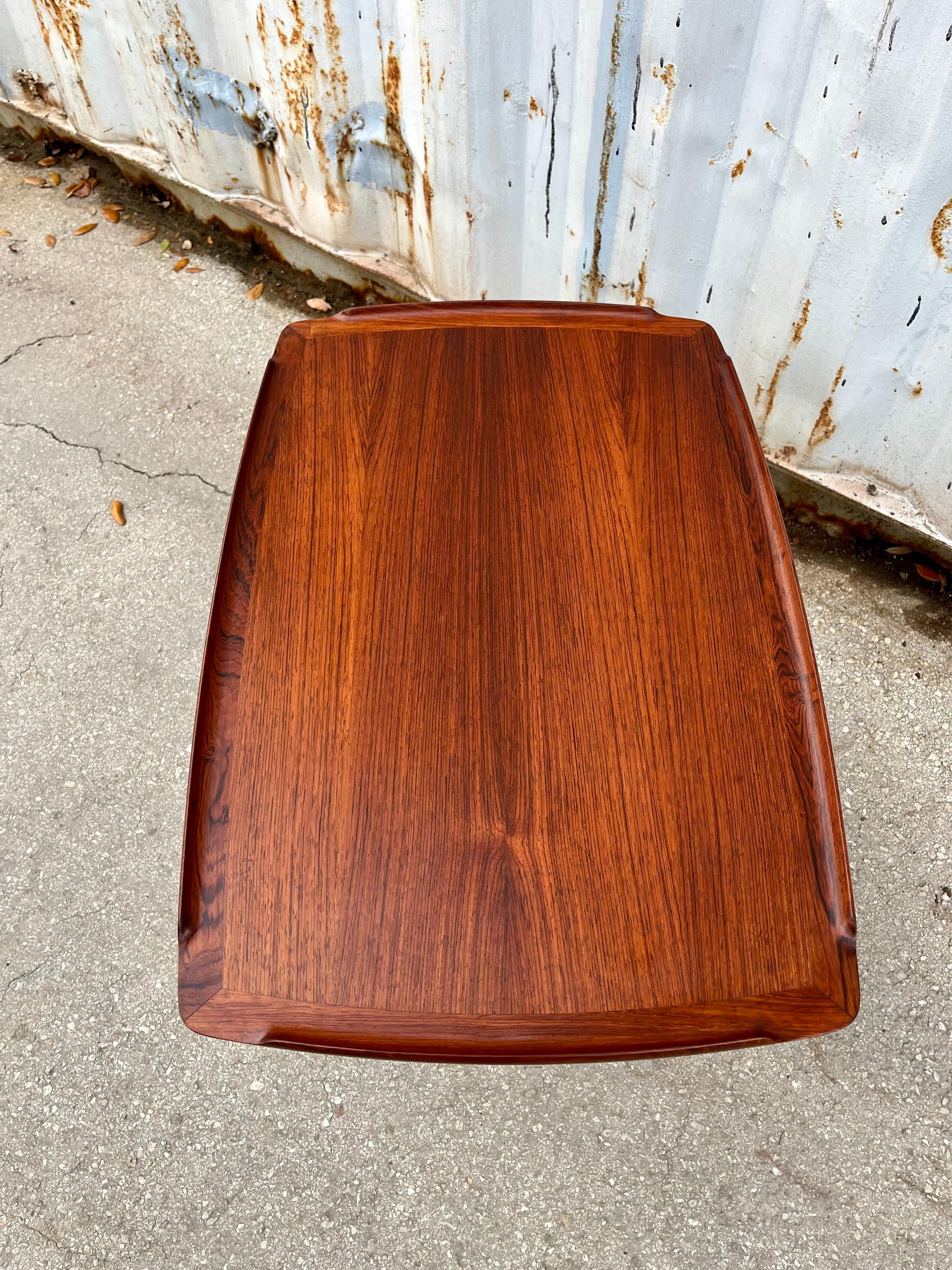 Mid-20th Century Mid Century Modern Teak Side Table by Poul Jensen for Selig, Denmark. C 1960s