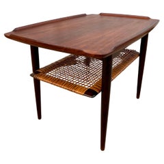 Mid Century Modern Teak Side Table by Poul Jensen for Selig, Denmark. C 1960s