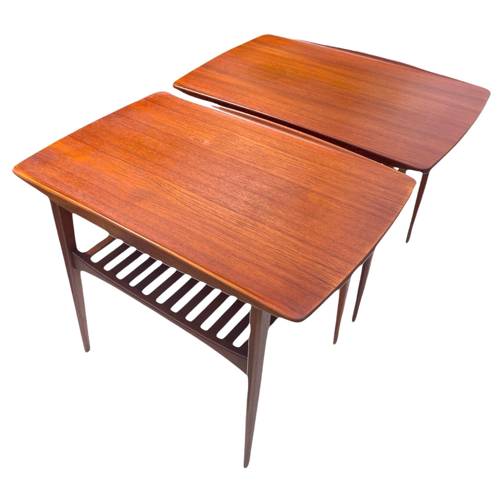 Mid-Century Modern Teak Side Tables by Tove and Edvard