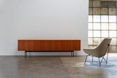 Aparador moderno de teca de mediados de siglo B40 de Dieter Waeckerlin, Behr Möbel, 1958