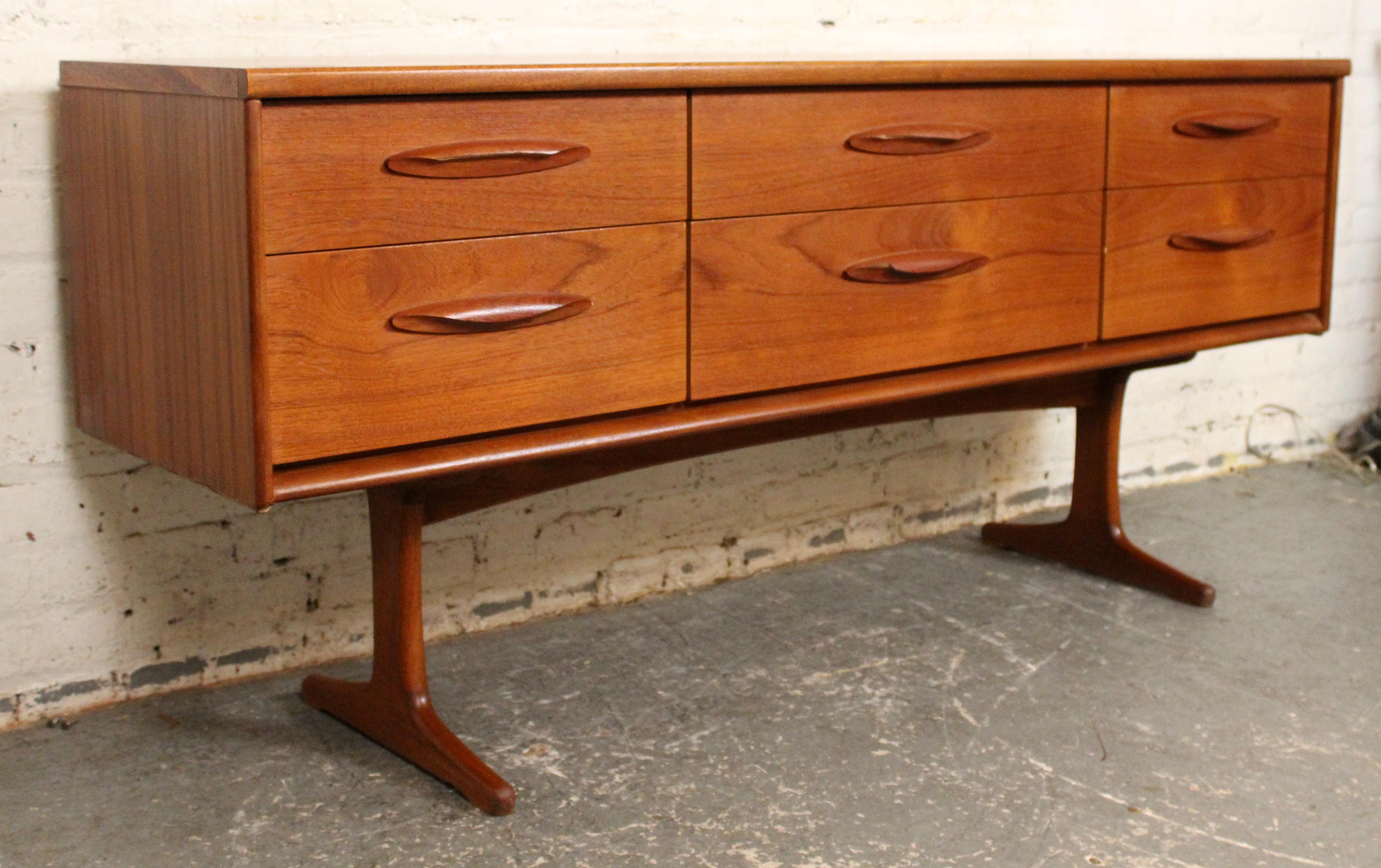 English Mid-Century Modern Teak Sideboard by Austinsuite For Sale