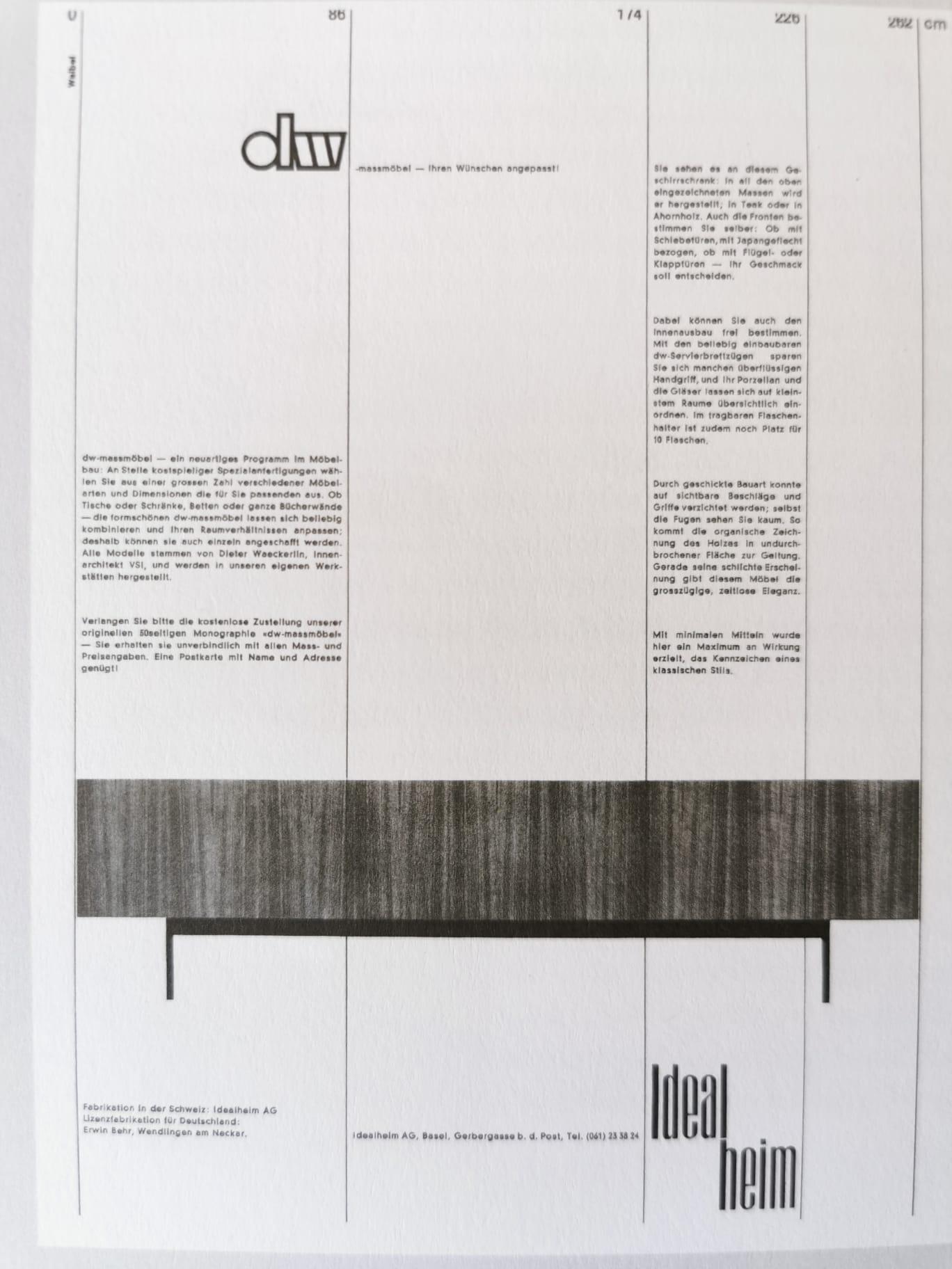 Mid-Century Modern Teak Sideboard by Dieter Waeckerlin, Switzerland, 1960 11