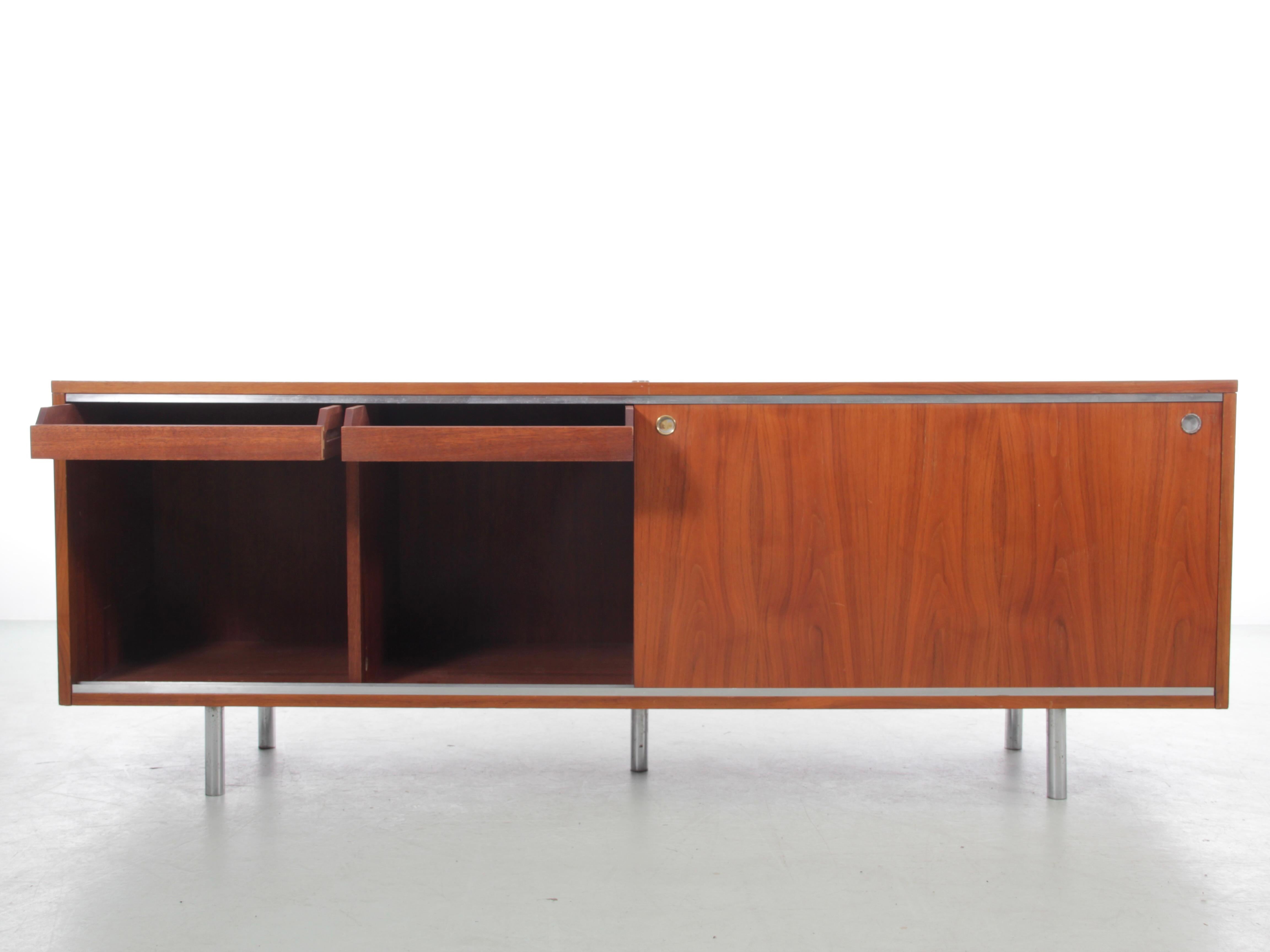 Credenza in teak della modernità di metà secolo di George Nelson per Herman Miller In condizioni buone in vendita a Courbevoie, FR