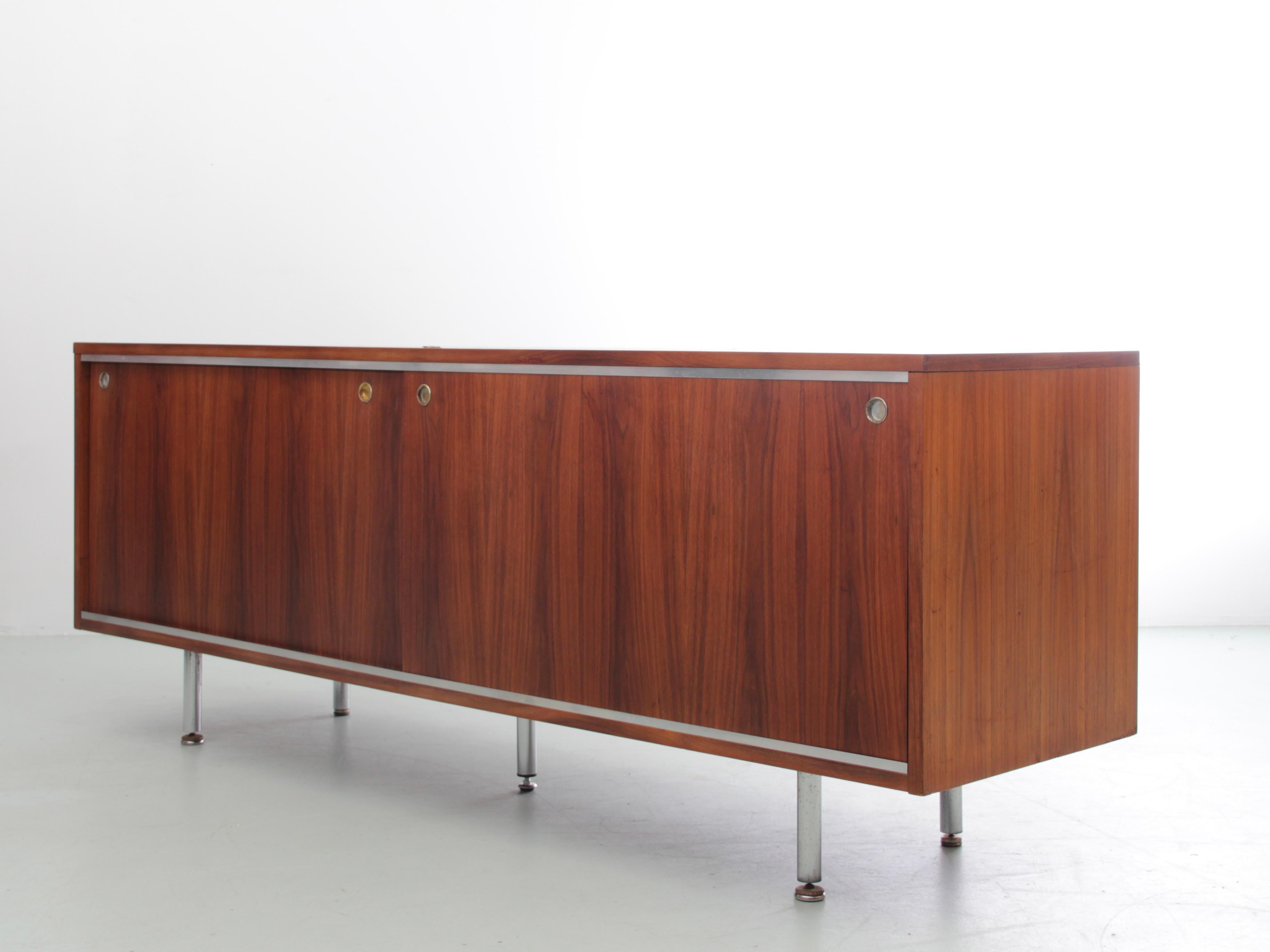 Mid-Century Modern Teak Sideboard by George Nelson for Herman Miller In Good Condition In Courbevoie, FR