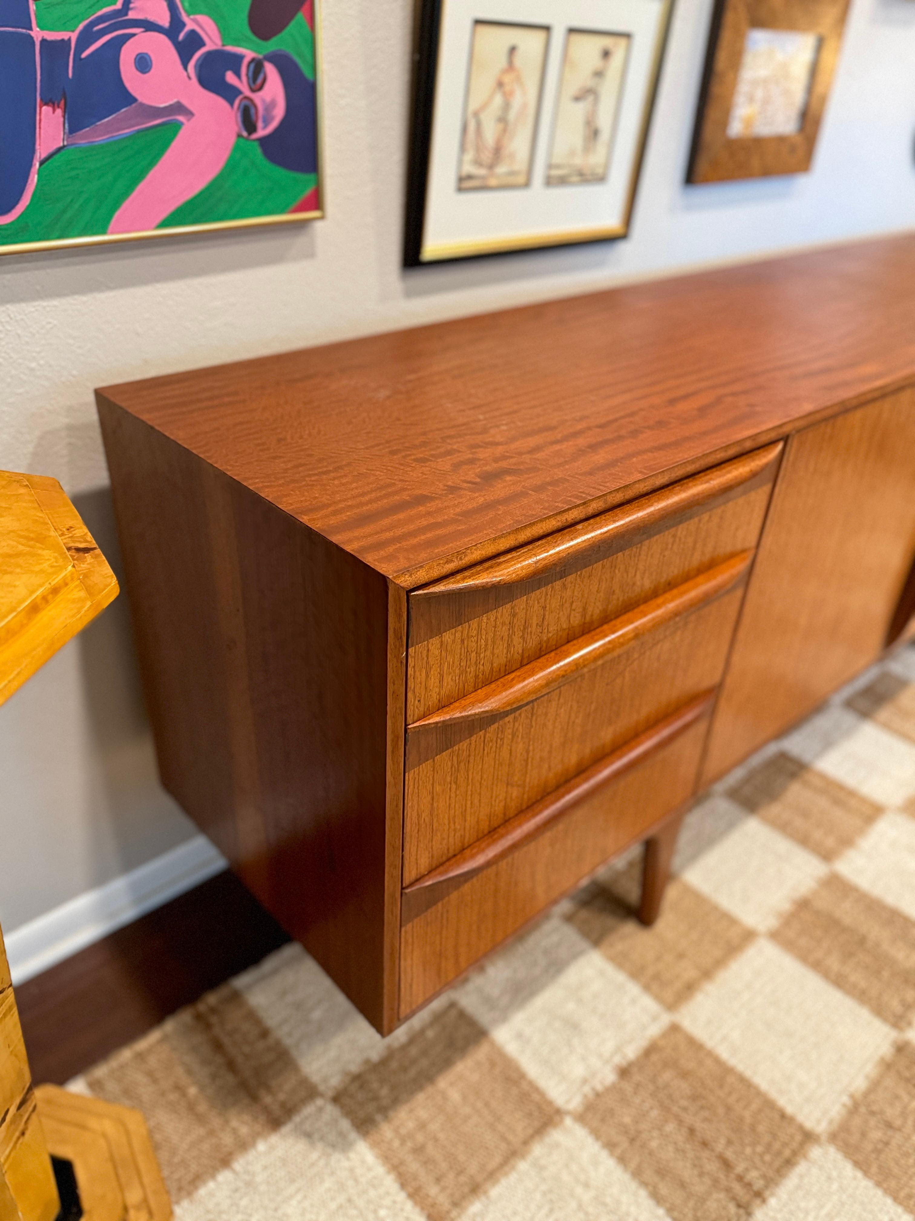 European Mid Century Modern teak sideboard by Scottish Furniture Maker McIntosh 1960s