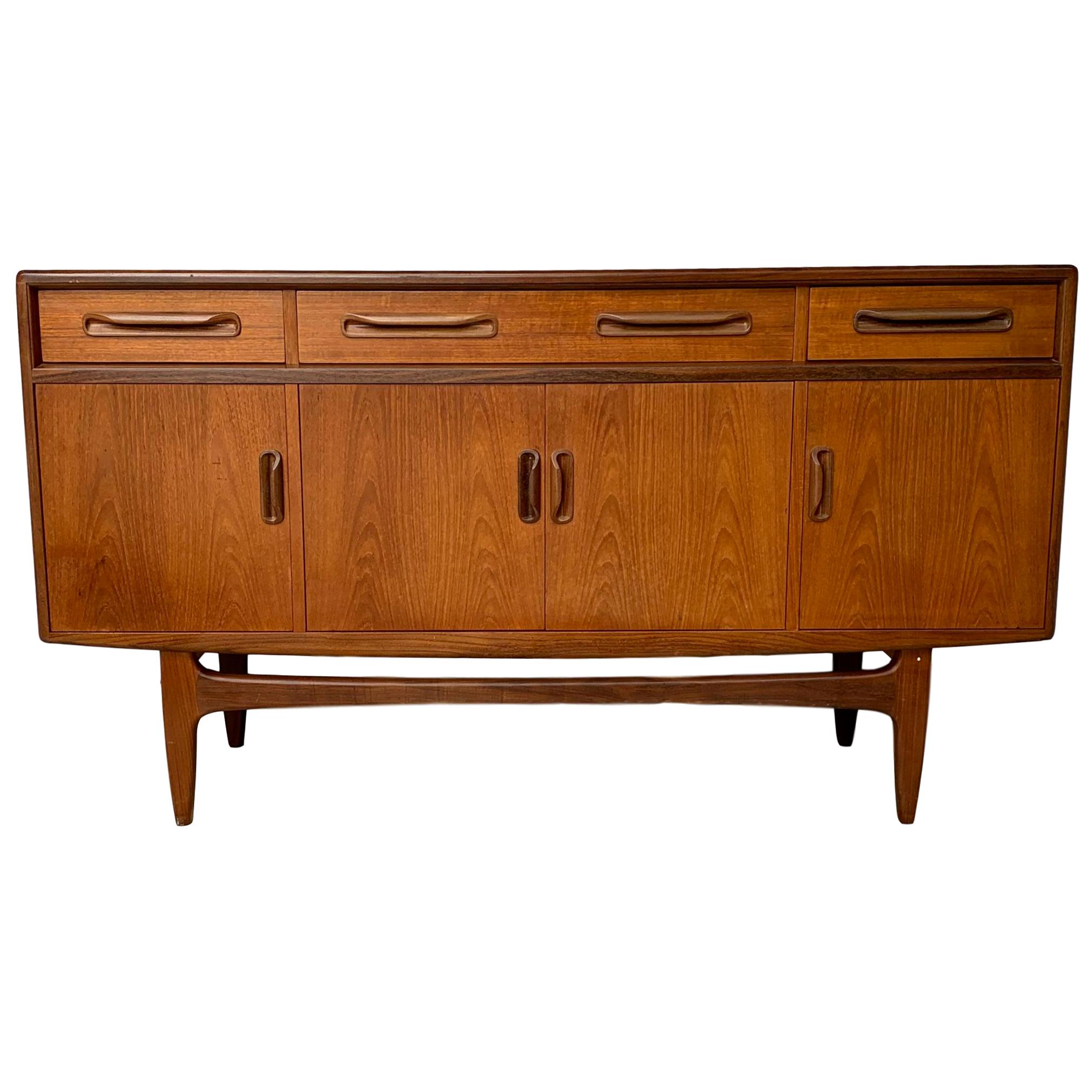 Mid-Century Modern Teak Sideboard Credenza by G-Plan, English, circa 1960