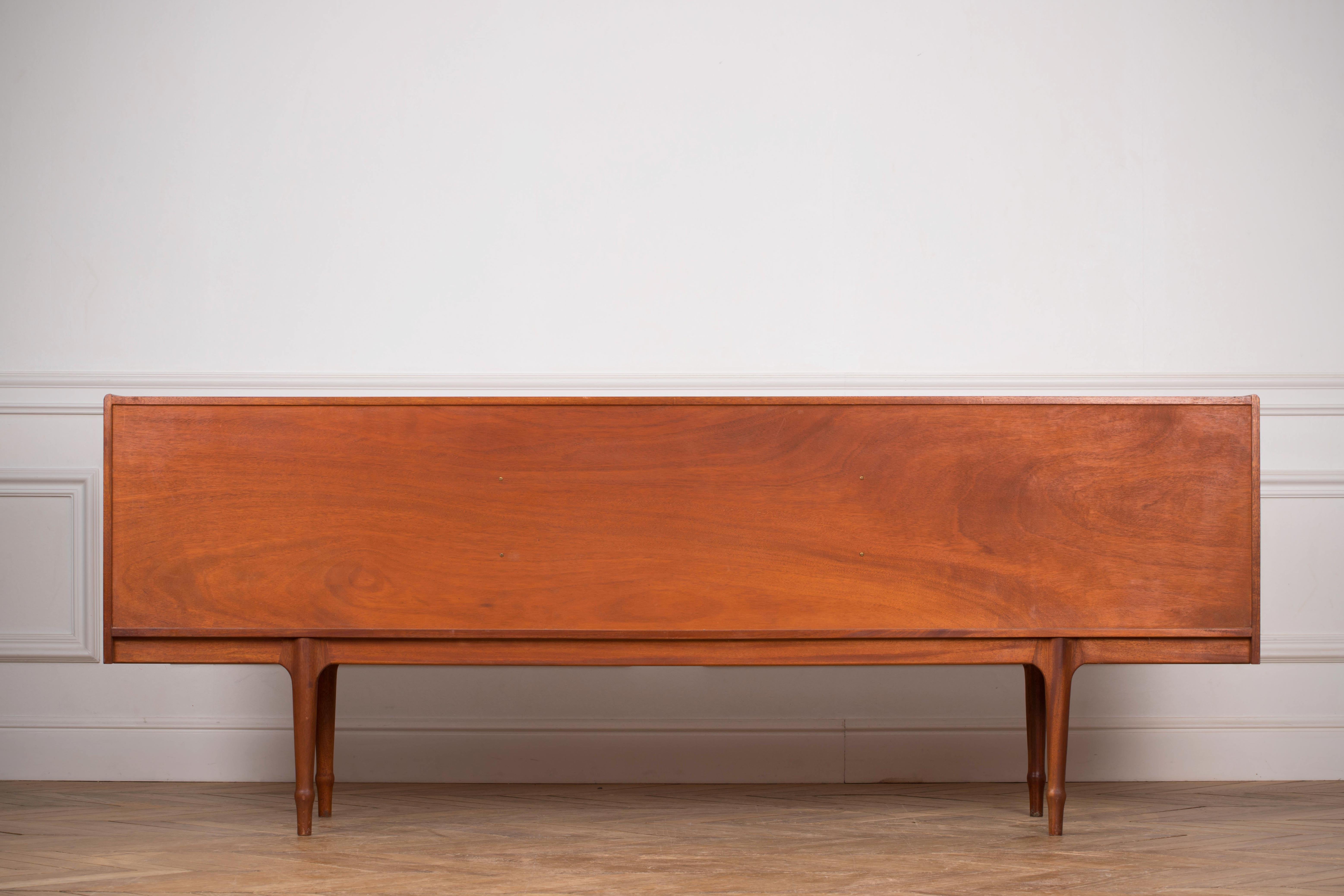 Mid-Century Modern Teak Sideboard Credenza by Tom Robertson for A.H. McIntosh 6