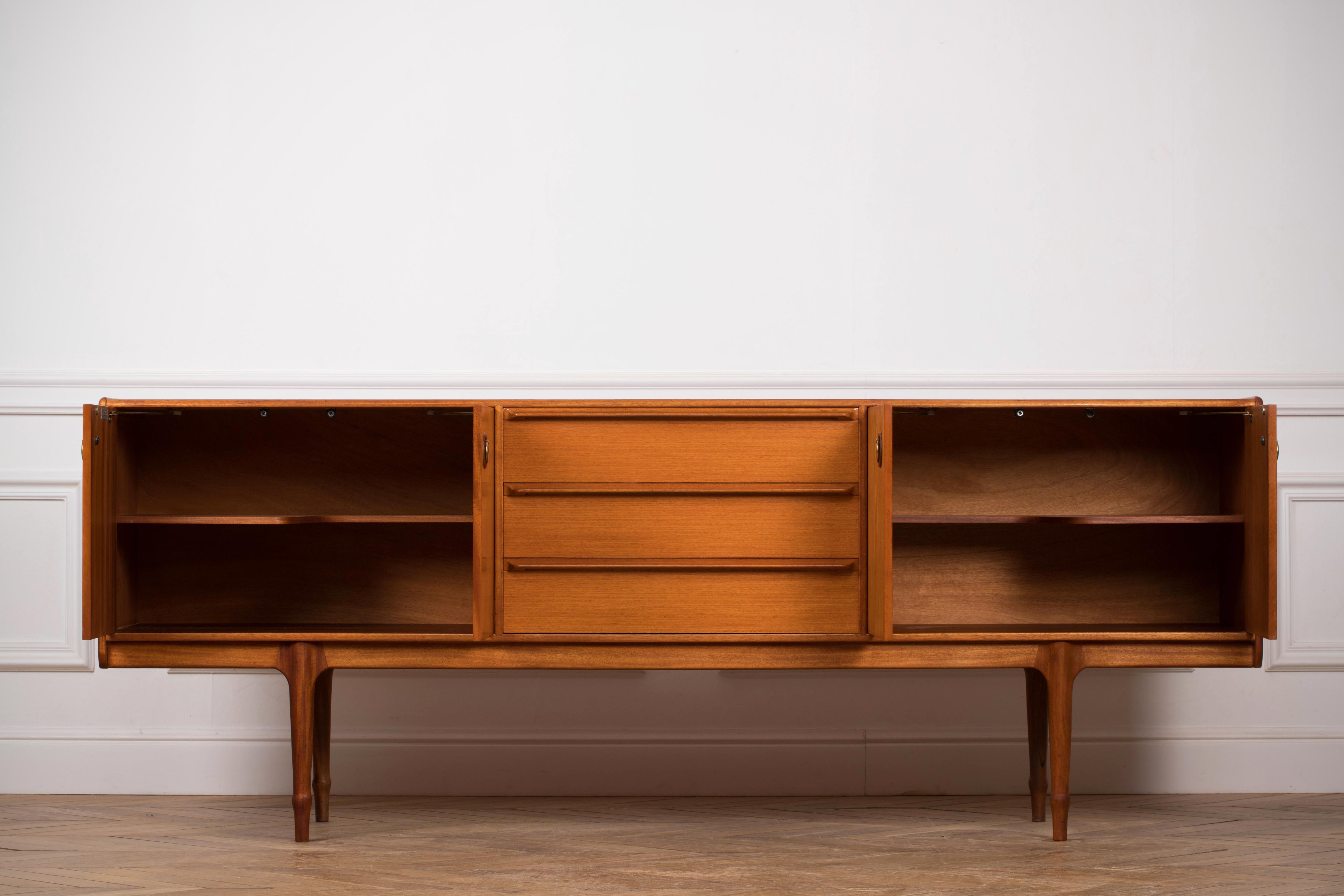 20th Century Mid-Century Modern Teak Sideboard Credenza by Tom Robertson for A.H. McIntosh